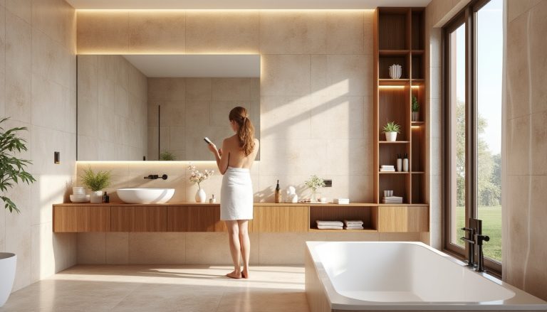 découvrez comment allier le travertin et le bois dans votre salle de bain pour créer un espace unique, naturel et élégant, alliant chaleur et sophistication.