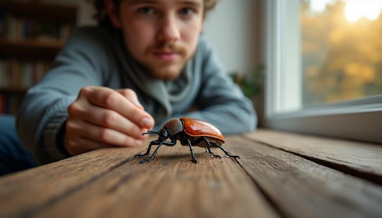 découvrez la signification et les implications de la présence d’un hanneton dans votre maison, un insecte souvent porteur de symboles et de messages particuliers.