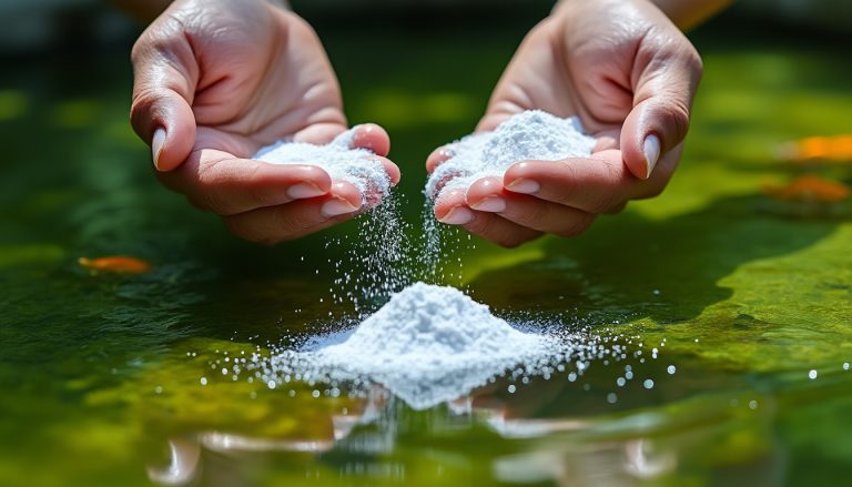 découvrez comment utiliser efficacement le bicarbonate de soude pour éliminer l'eau verte de votre bassin à poissons et préserver un environnement sain et clair.