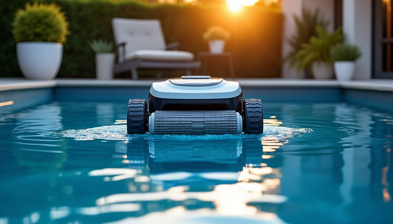 découvrez comment un robot piscine peut améliorer l'efficacité de la filtration tout en nettoyant votre piscine automatiquement.